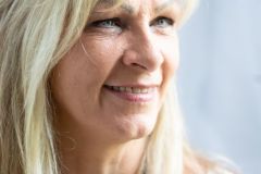 headshot blonde woman casual informal